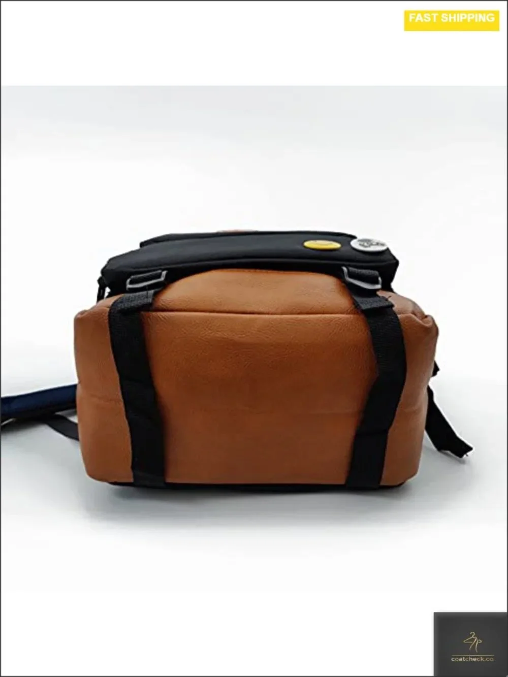 Anime Luminous Backpack Laptop Bag with Glowing Logo PU Leather